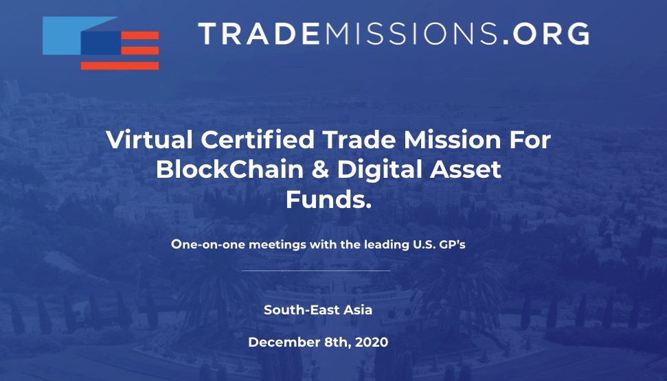 (Press Release) U.S. Commerce Department's Certified VIRTUAL Trade Mission for Blockchain & Digital Asset Investors